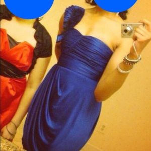 Charlotte Russe One Shoulder Silky Cocktail Dress